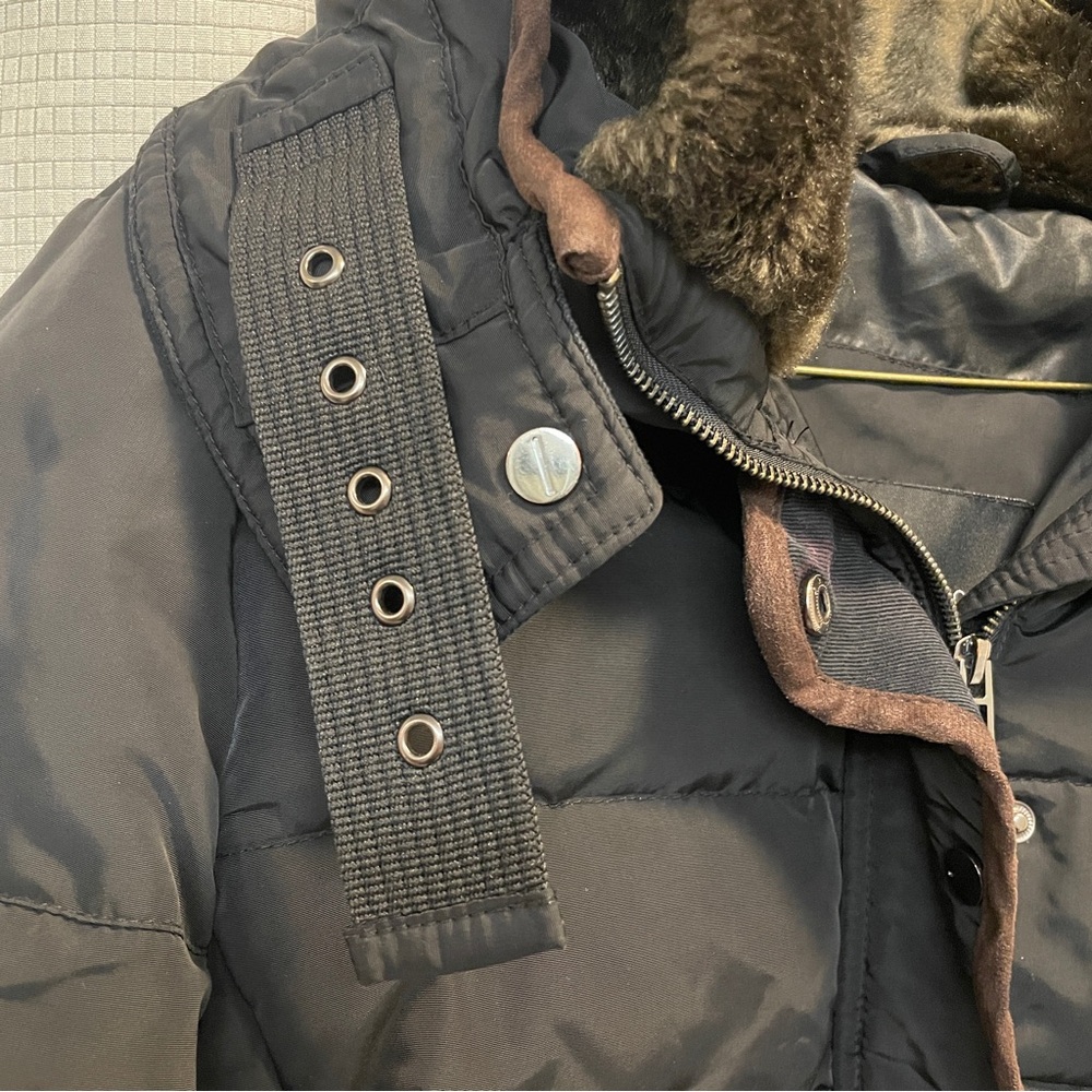 Zara Black Puffer Jacket Large - Picture 7 of 11